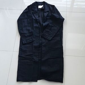 Linen trench coat